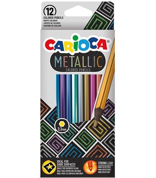  Carioca Kuru Boya Kalemi - Metalik Renkler (12li)