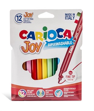 Carioca Joy Süper Yıkanabilir Keçeli Boya Kalemi 12li